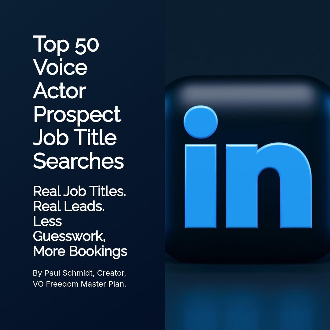 Top 50 Voice Actor Prospect Job Title Searches